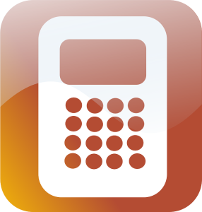 Calculator icon representing financial calculations related to homeownership and mortgage benefits.