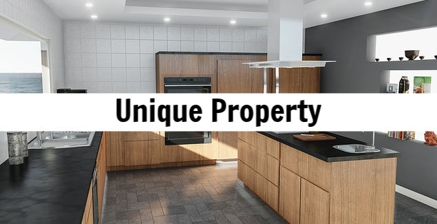 Modern kitchen interior showcasing unique property features, emphasizing custom cabinetry and open layout, relevant to portfolio loan discussions for non-traditional properties.