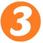 Image depicting a large number "3" in an orange circle, symbolizing the third point in a list about home appraisals and their importance in the mortgage process.